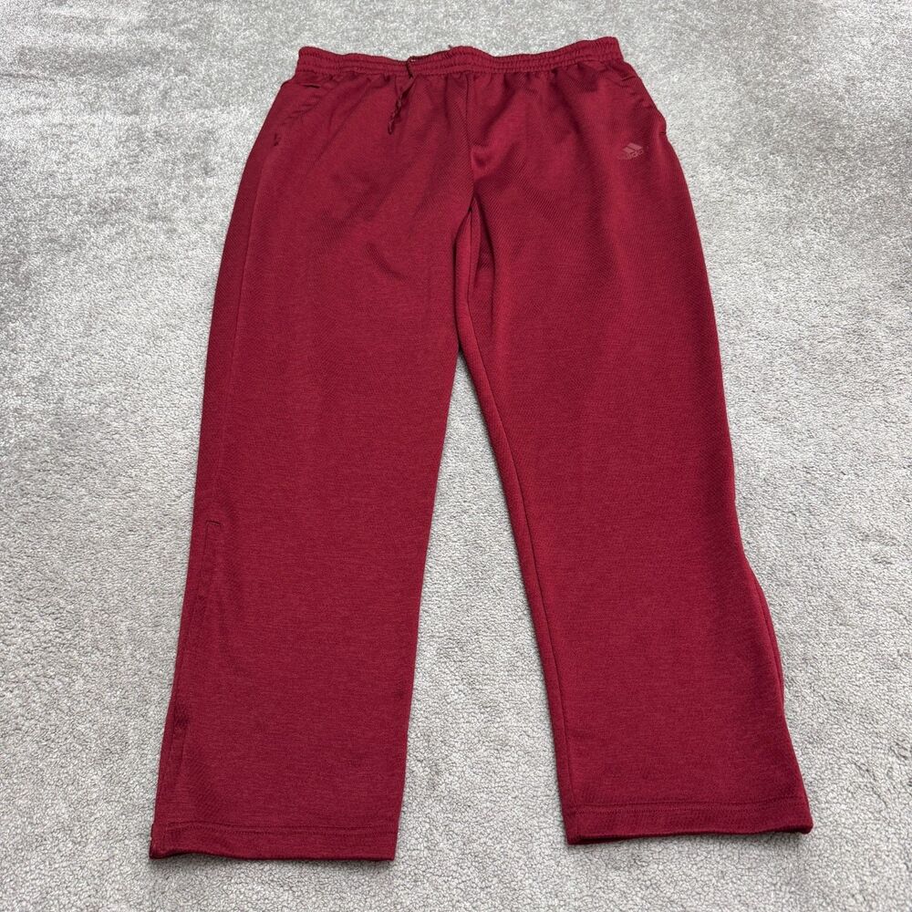 Adidas Team Issue Fleece Sweatpants Mens 2XL Maroon Red Athletic Pants Active